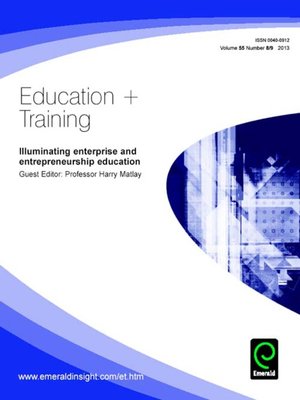 cover image of Education + Training, Volume 55, Issue 8 & 9